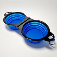 Collapsible Travel Double Bowl