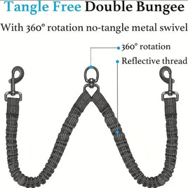 Dual Bungee Split Leash Ext