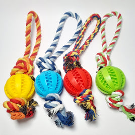 Large 40cm Pet Treat Toy with rope handle