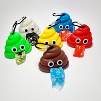 Waste Bag Holder Poo Emoji (free roll of bags)