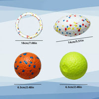 Indestructible Ruff & Tuff Pet Rugby Ball 14cm x 9cm