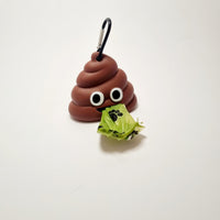 Waste Bag Holder Poo Emoji (free roll of bags)