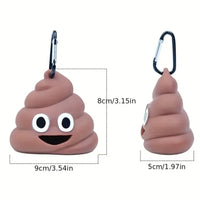 Waste Bag Holder Poo Emoji (free roll of bags)